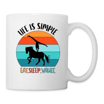 Horses Horse Vaulter Vaulting Volti - Mug - white - Right