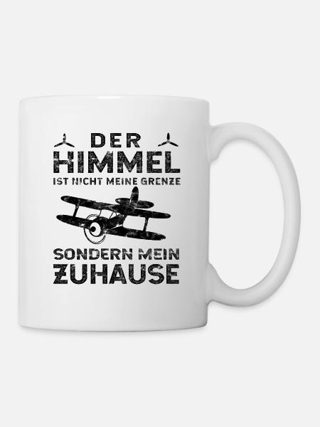 Flugzeug Pilot Flieger Flug Spruch - Tasse - Weiß