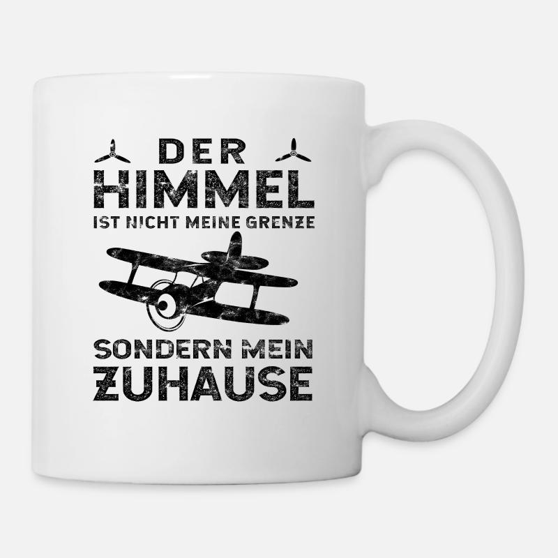 Flugzeug Pilot Flieger Flug Spruch - Tasse - Weiß