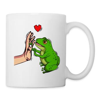 Frosch - Tasse - Weiß - Rechts