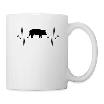 Pig Heartbeat - Mug - white - Right