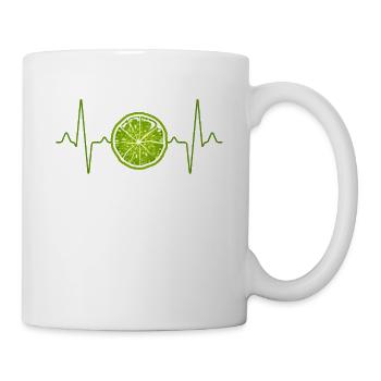 Lime Heartbeat - Mug - white - Right