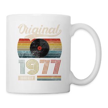 1977 Vintage Birthday Gift Tea Retro Style - Mug - white - Right
