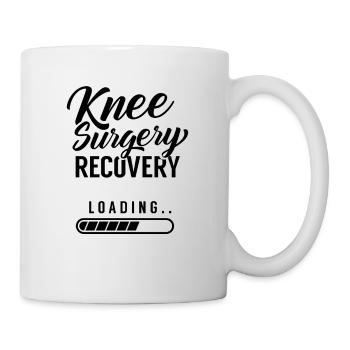 Recovery after knee surgery patient knee - Mug - white - Right