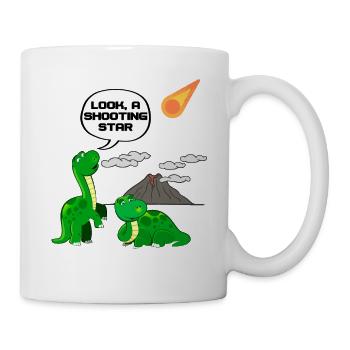 Dinosaurier Dino Urzeit Spaß - Tasse - Weiß - Rechts