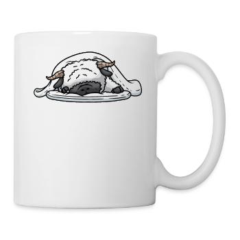 Valais Mouton à nez noir Pyjama - Mug blanc - blanc - Droite