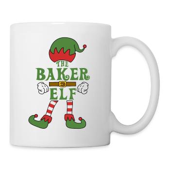 The Baker Elf Christmas Family Outfit - Tasse - Weiß - Rechts