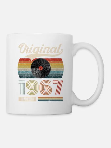 1967 Vintage Cadeau d’Anniversaire Thé Rétro Style - Mug blanc - blanc