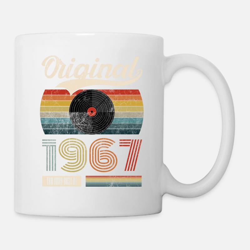 1967 Vintage Cadeau d’Anniversaire Thé Rétro Style - Mug blanc - blanc