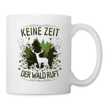Pas de temps que la forêt appelle les cerfs la saison d’automne - Mug blanc - blanc - Droite