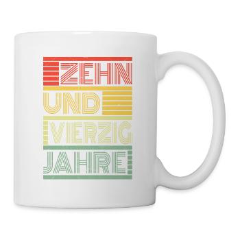 50. Geburtstag Männer Geboren 50. Jahre Geburtstag - Tasse - Weiß - Rechts