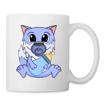 Baby Wolf - Tasse - Weiß - Rechts