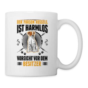 Parson Russell Terrier Besitzer - Tasse - Weiß - Rechts