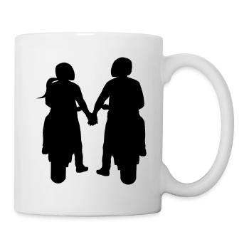 Bikercouple Motorcyclist Couple Couple Motorcycle - Mug - white - Right