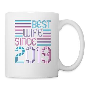 Best Wife since 2019 2nd Wedding Anniversary - Mug - white - Right