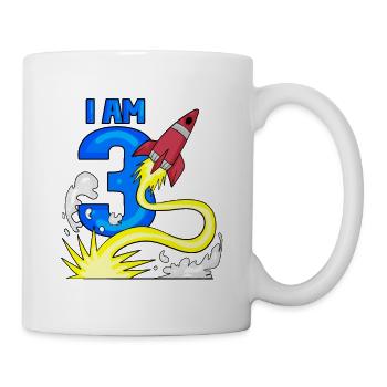 3 anniversaire garçon - 3 ans - J’ai 3 ans - Mug blanc - blanc - Droite