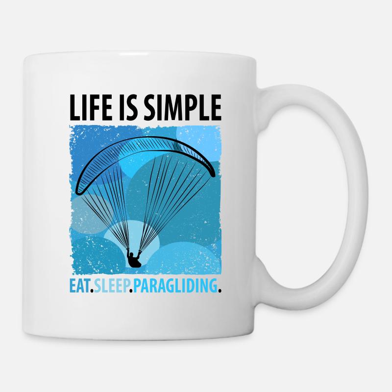 Paragliding Gleitschirm Paragleiter Paraglider - Tasse - Weiß