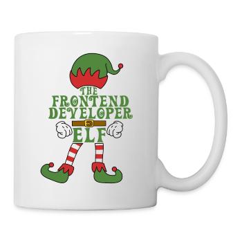 The Frontend Developer Elf Christmas Family Outfit - Mug - white - Right