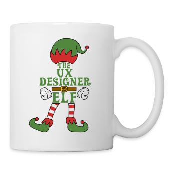 The UX Designer Elf Christmas Family Outfit - Mug - white - Right