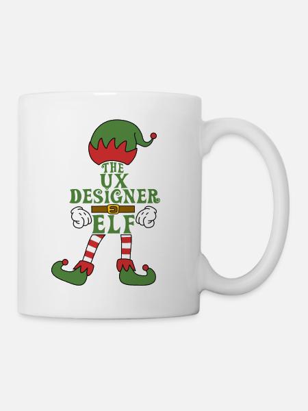 The UX Designer Elf Christmas Family Outfit - Tasse - Weiß