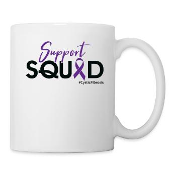 Unterstützen Sie Den Trupp - # Zystische Fibrose - Tasse - Weiß - Rechts