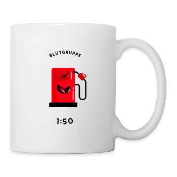 Mofa, Moped 2 Takt 1:50 - Tasse - Weiß - Rechts