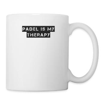 Padel Tennis - Padel is my therapy - Tasse - Weiß - Rechts