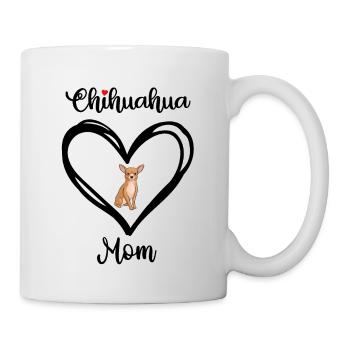 Chihuahua Mom Heart Chihuahua Mama - Mug - white - Right