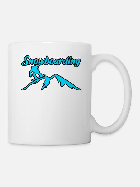 Snowboarding - Tasse - Weiß