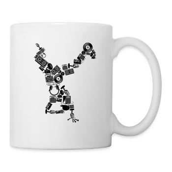 Breakdance B-Boy Dance 80s Breakdancing Dancer - Mug - white - Right