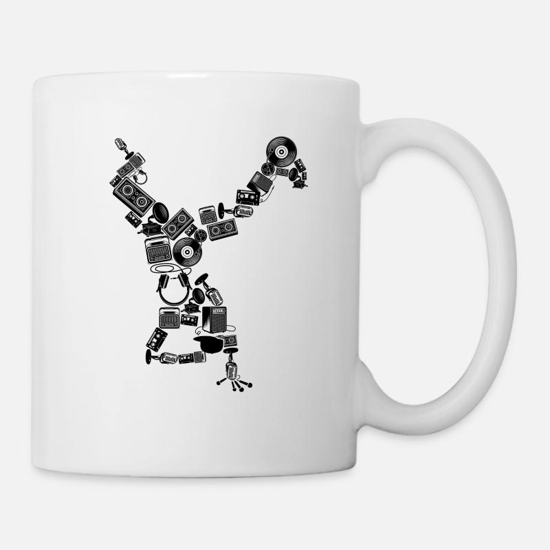 Breakdance B-Boy Dance Danseur Breakdance des années 80 - Mug blanc - blanc