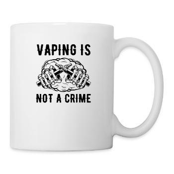 Vaping is not a Crime - Vape - Smoke - Dampfen - Tasse - Weiß - Rechts