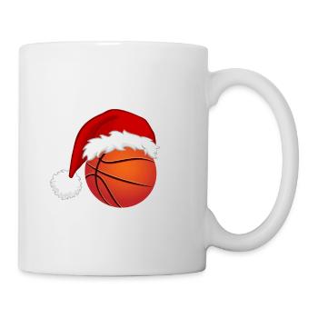 Christmas shirt/sweater design for basketball fans - Mug - white - Right