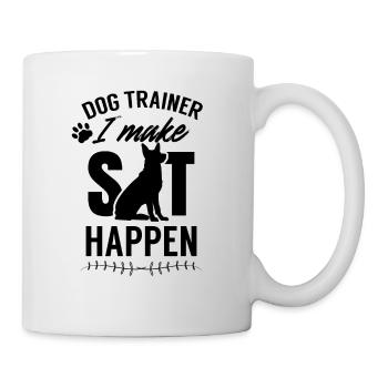 Dresseur de chiens disant Chien d’école Maître-chien - Mug blanc - blanc - Droite