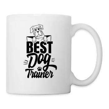 Meilleur dresseur de chiens disant chien d’école de chiens maître-chien - Mug blanc - blanc - Droite