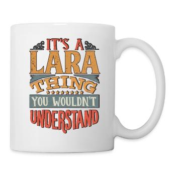 C’est une chose lara que vous ne comprendriez pas - Lara - Mug blanc - blanc - Droite