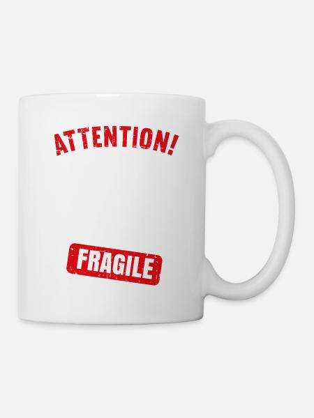 Attention J’ai maintenant 70 Ans Fragile 70 ans - Mug blanc - blanc