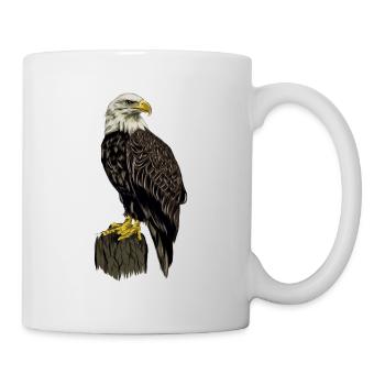 just a girl who loves eagles bird eagle - Mug - white - Right