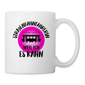 Straßenbahnfahrer Straßenbahn Stadtbahn Tram - Tasse - Weiß - Rechts