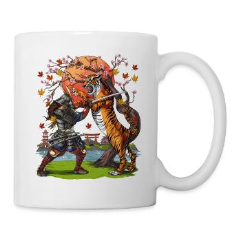 Japanese Samurai Tiger - Mug - white - Right