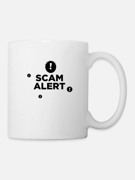 funny design SCAM ALERT - Mug - white