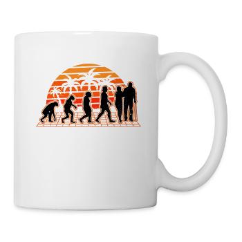 Elderly Care Evolution Sunset Senior Caregiver - Mug - white - Right