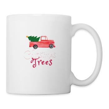 farm fresh christmas tree - Mug - white - Right