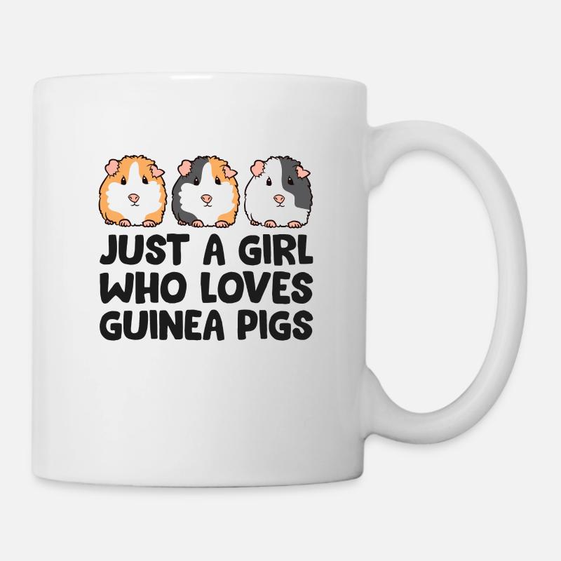 Juste une fille qui aime les cochons d’Inde - Mug blanc - blanc