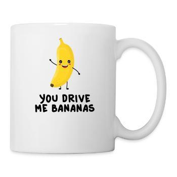 Du fährst mich BANANEN Kawaii - Tasse - Weiß - Rechts