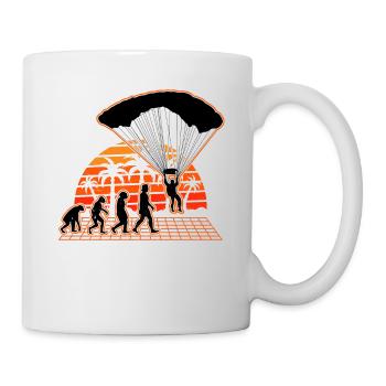 Fallschirmspringer Evolution Sunset Fallmschirm - Tasse - Weiß - Rechts