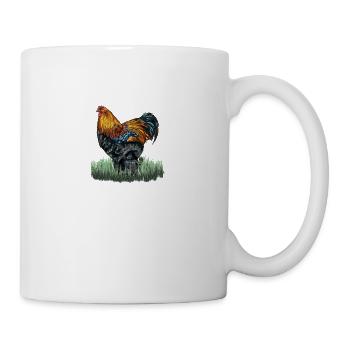 Brahma Poulet I Poule Oeuf Coq Motif pour les éleveurs de poulet - Mug blanc - blanc - Droite