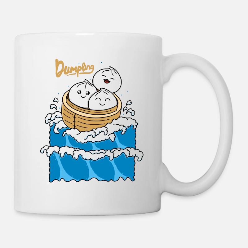 Dumpling in the Wave - Mug - white