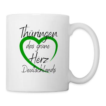 Thüringen -Thüringen das grüne Herz Deutschlands - Tasse - Weiß - Rechts