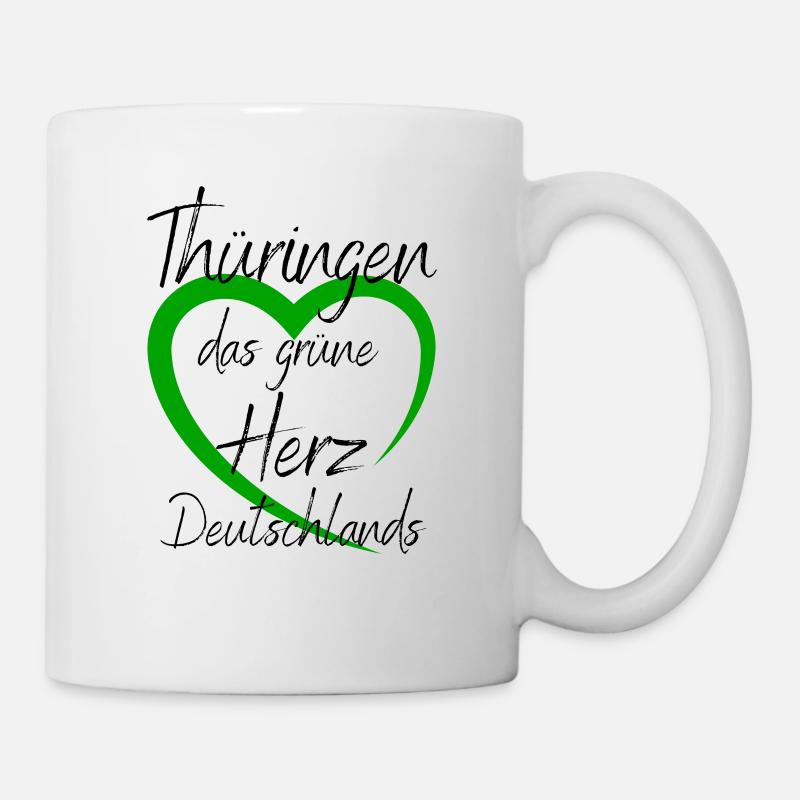 Thüringen -Thüringen das grüne Herz Deutschlands - Tasse - Weiß